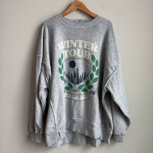 Gray Men's Crewneck Sweater